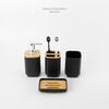 Set Accesorios de Baño Simplit Bambo Negro