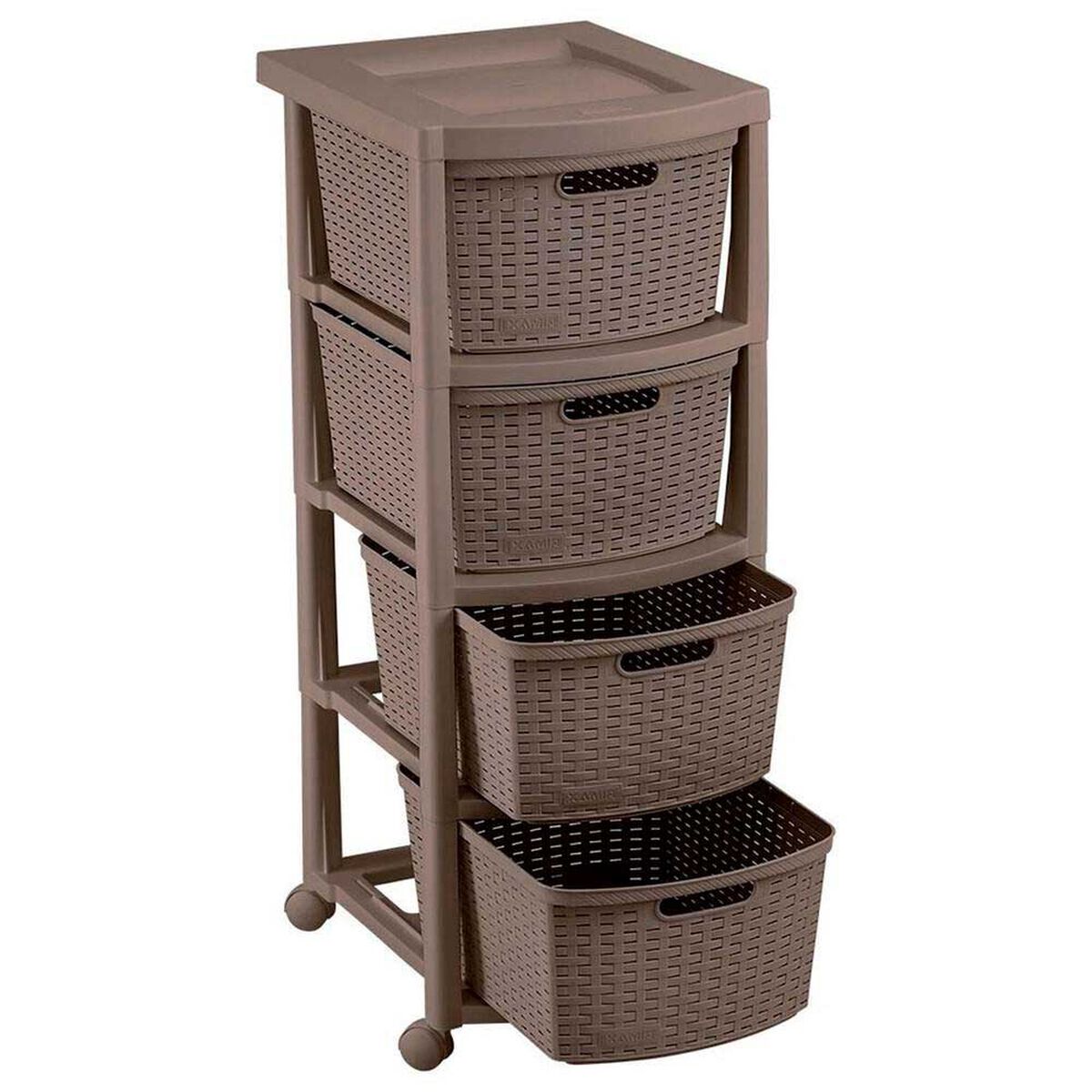 Cajonero&nbsp; Rimax De Rattan 4G Mocca