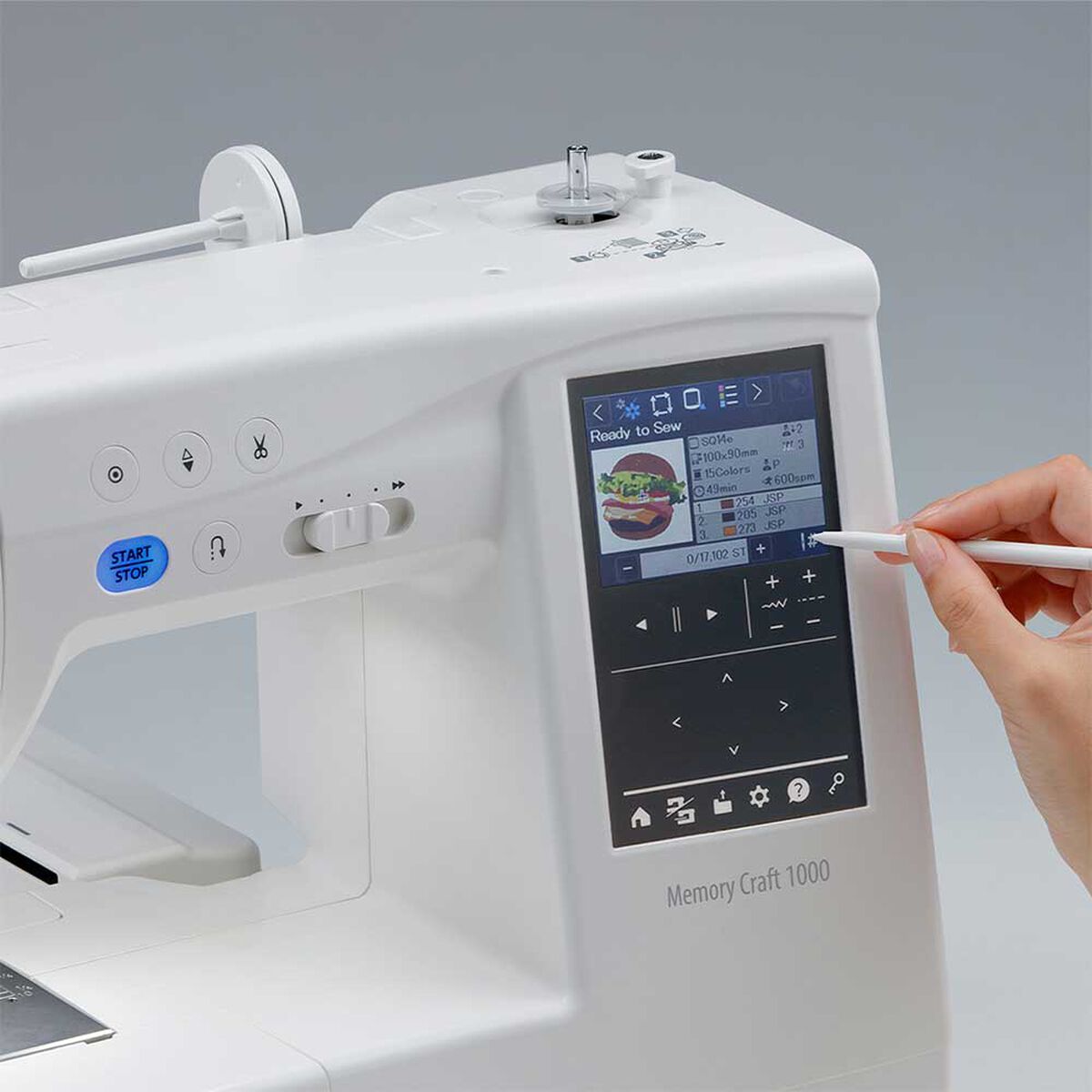 Máquina de coser y bordar Janome  MC1000 49 W