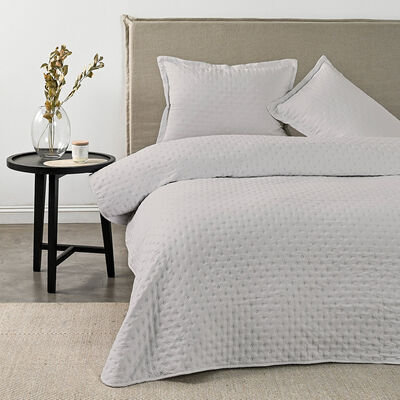 Quilt American Family Drops Heatpress King Beige