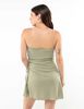 Vestido Corto Strapless Mujer Icono