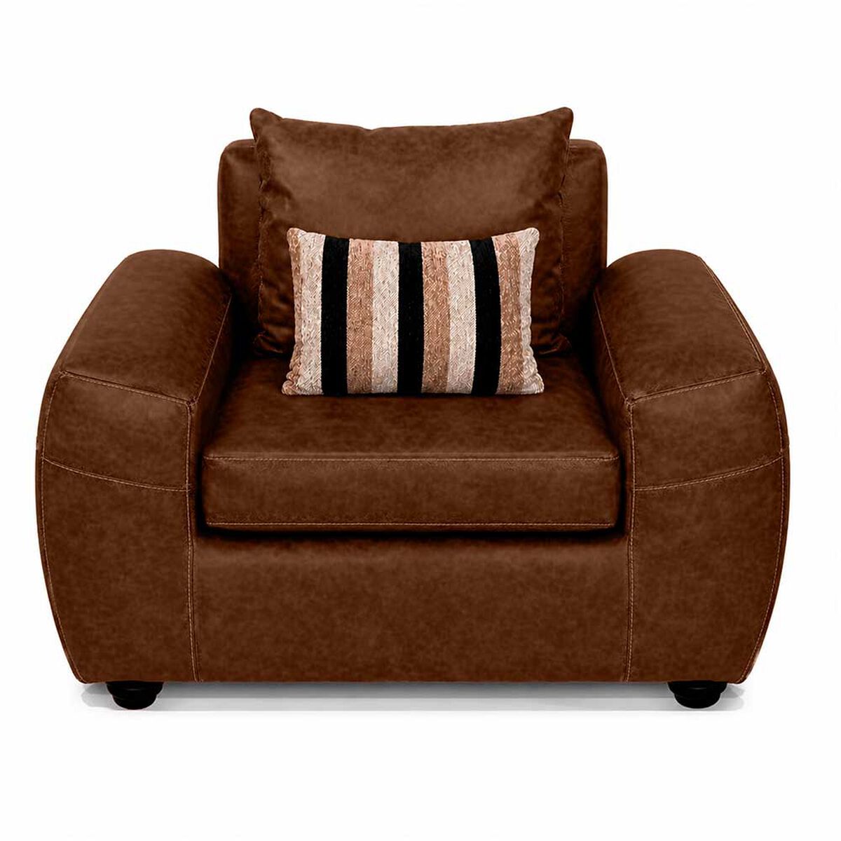 Juego de Living Elegant Detail New Houston 2-1-1 Cuerpos Tostado