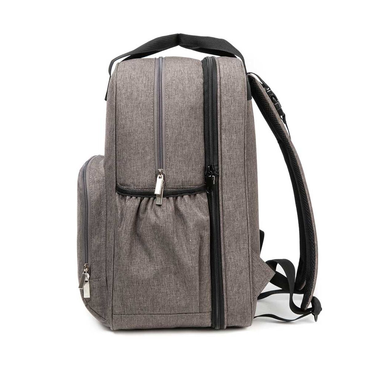 Bolso Maternal Pañalero Mudador Gris Bebesit