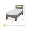 Cama Europea CIC 1,5 Plazas Excellence Plus + Respaldo Munich Olivo