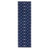 Alfombra de Pasillo Modalfo Kashan King Azul Marino 66 x 430 cm