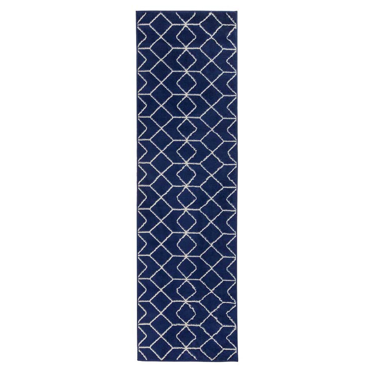 Alfombra de Pasillo Modalfo Kashan King Azul Marino 66 x 430 cm