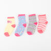 Pack 4 Calcetines Largo de Algodón Niña Chess Baby
