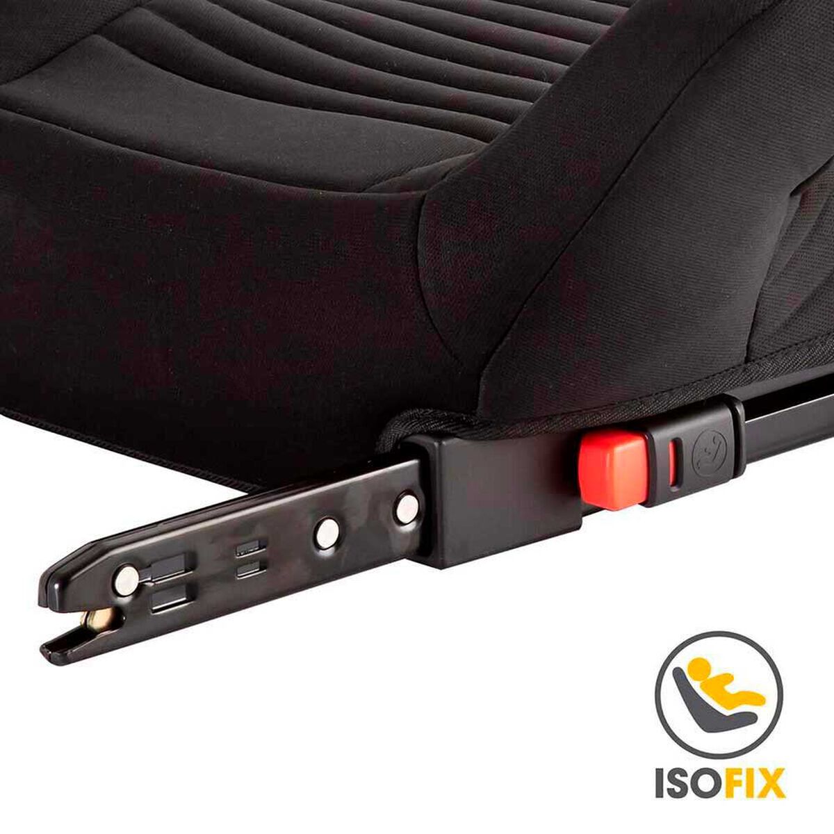 Silla de Auto Alzador Infantil Isofix Negro Bebesit