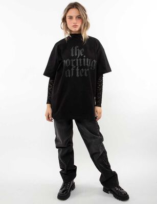 Imagen 2 del producto Jeans Indigo Con Apliques Straight Mujer Icono Negro