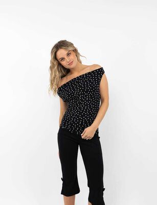 Imagen 1 del producto Polera Bardot Mujer Icono Negro