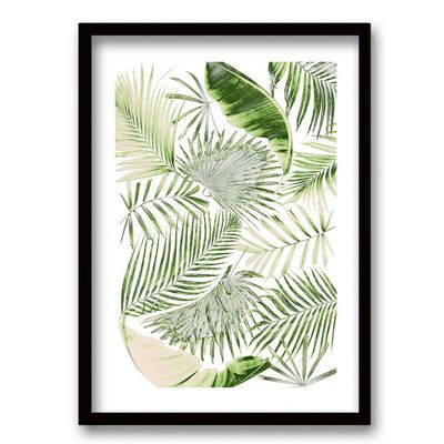 Cuadro Decorativo Retela Pattern Hojas 70 x 50 cm