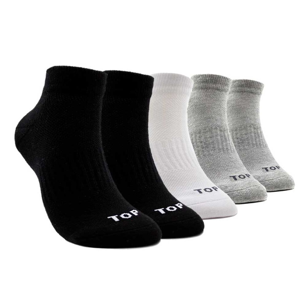 Pack 5 Calcetines Deportivos Tobilleros Hombre Top