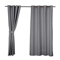 Set de Cortinas Mashini Blackout Selecta 220 x140 cm Marengo