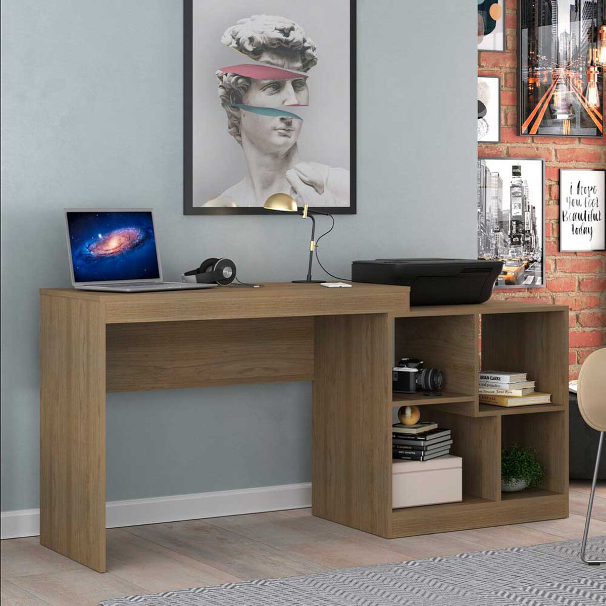 Escritorio Rectangular Altavision HO-2904 CAF Café