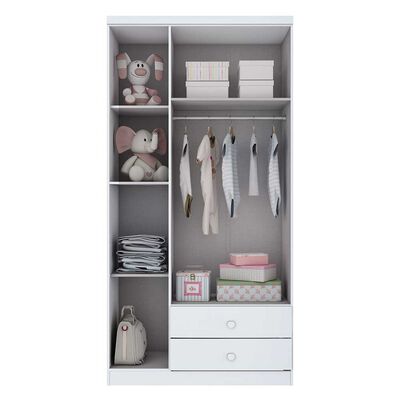 Imagen 2 del producto Clóset Home Mobili Palace 3 Puertas 2 Cajones Blanco