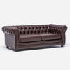Sofá Barra Design Chesterfield 3 Cuerpos Café