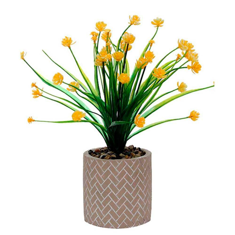 Planta Artificial Cemento Vgo 26 cm Beige
