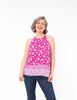 Blusa Estampada Sin Mangas Cuello Redondo Mujer Portman Club