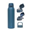 Botella T&eacute;rmica Agua Lhotse Acero Inox 3 Tapas HydroCore 1Lt Azul Oscuro