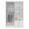 Closet Yardas Josefa 4 Puertas 2 Cajones Blanco