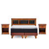 Cama Europea Latam Home 2 Plazas New Top Chocolate + Maderas Altair
