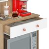 Mueble Auxiliar de Cocina Vekkahome 2 Puertas Café