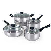 Batería de Cocina Acero Inoxidable Oster Rametto 8 Piezas
