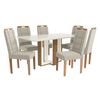 Juego de Comedor Yardas Milan 6 Sillas Off White