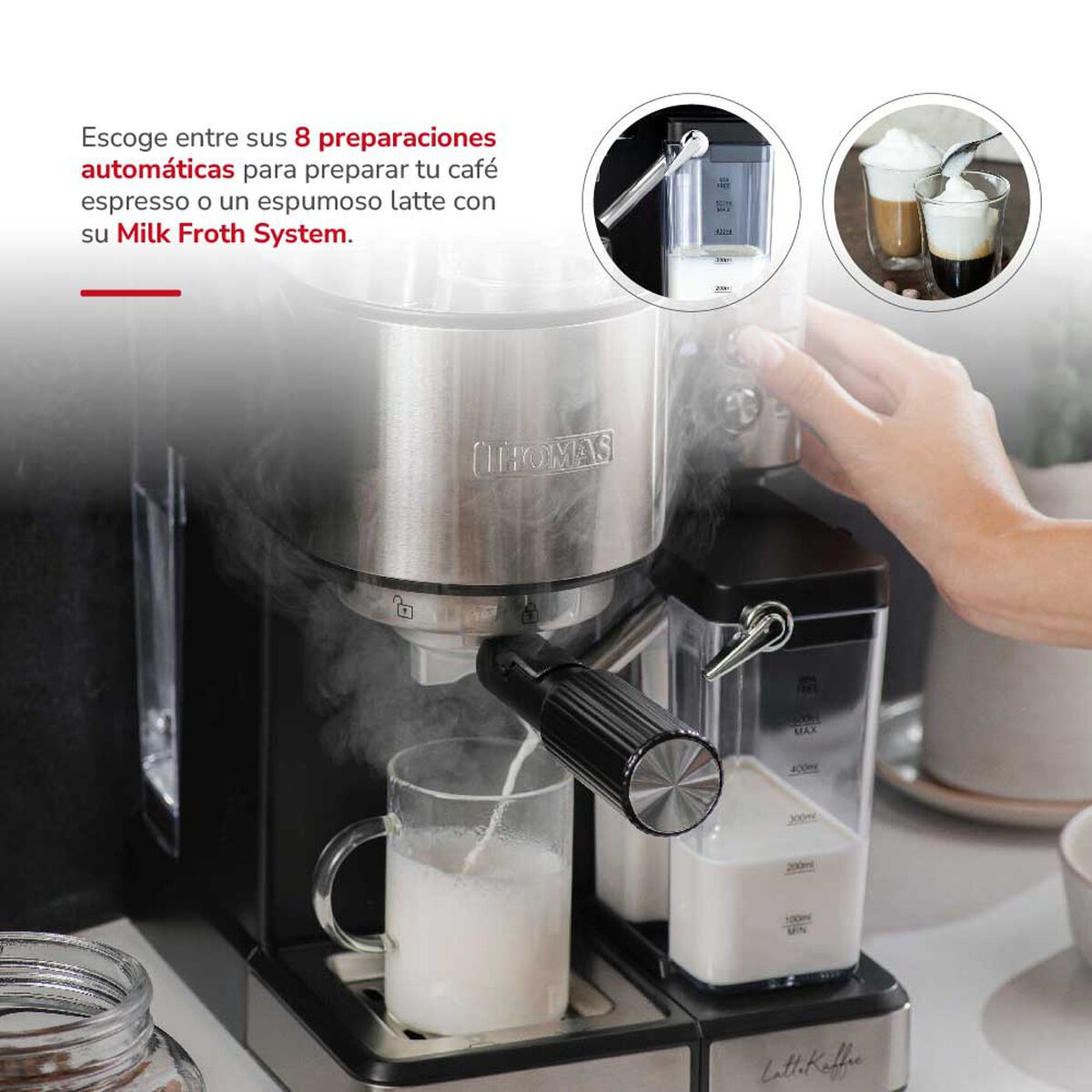 Cafetera Expresso Latekaffee TH-160DELI