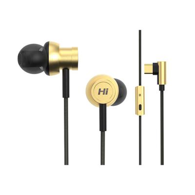 Audifonos Alambricos In-Ear Hi5 Champagne Gold Hifuture