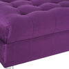 Banqueta Felpa Bodevir Lisboa 2 Cuerpos Morado