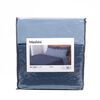 Set Quilt + Juego de Sábanas Mashini King Liso Azul