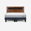Cama Europea Rosen Base Dividida King Indie + Respaldo Ferrara