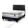Cama Europea Flex King Majesty + 1 Respaldo