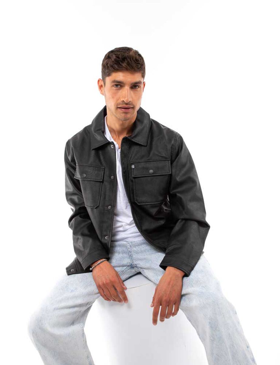 Chaqueta Ecocuero Hombre Fiorucci