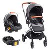 Coche Cuna Travel System Bebe Deluxe 360&deg; con Base Gris Bebesit