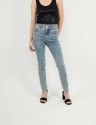 Imagen 1 del producto Jeans Push Up Mujer Soviet Celeste, Negro, Raw