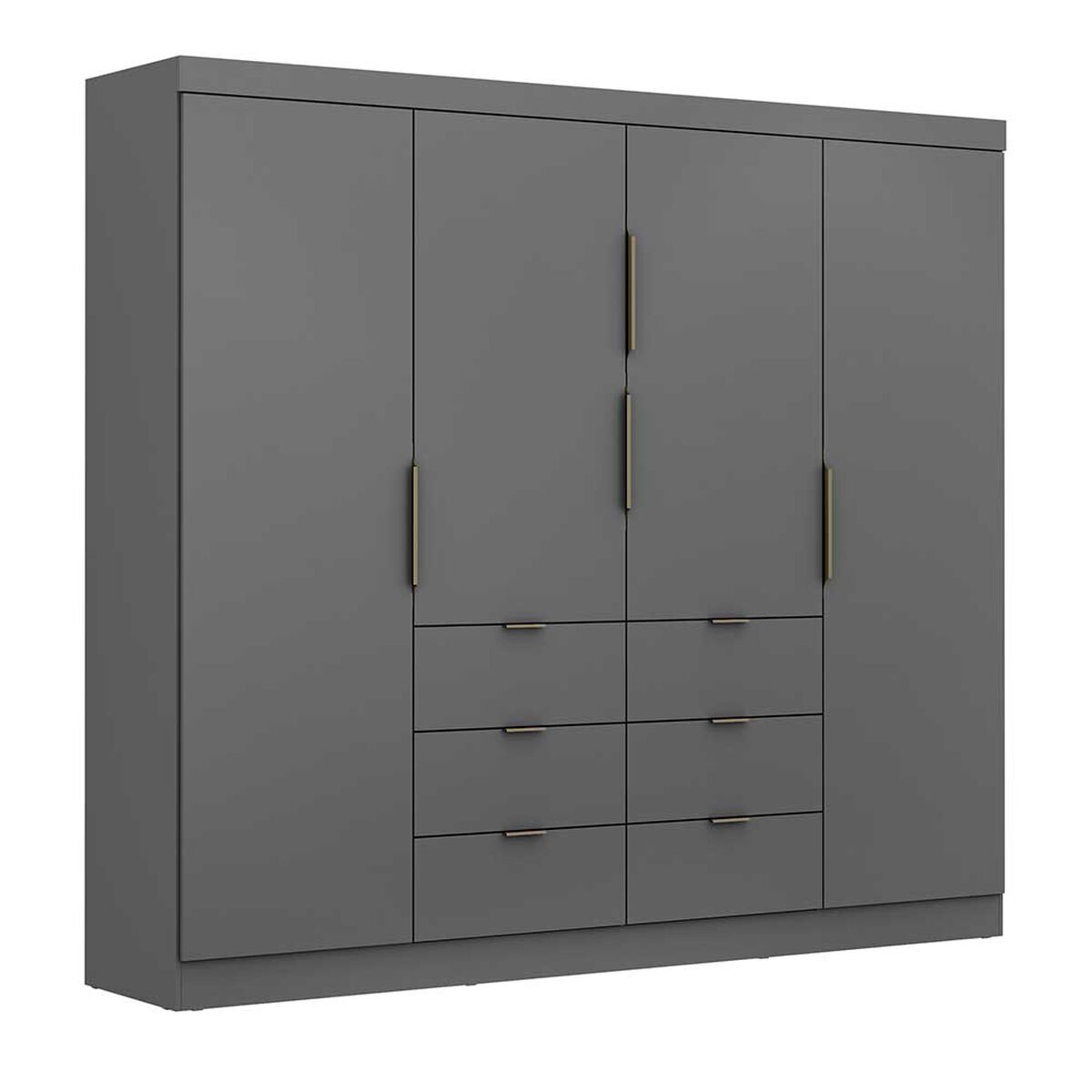 Closet Di Poretti Design Click 4 Puertas 6 Cajones Gris