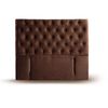 Respaldo Latam Home King Florencia Tela Velvet Chocolate
