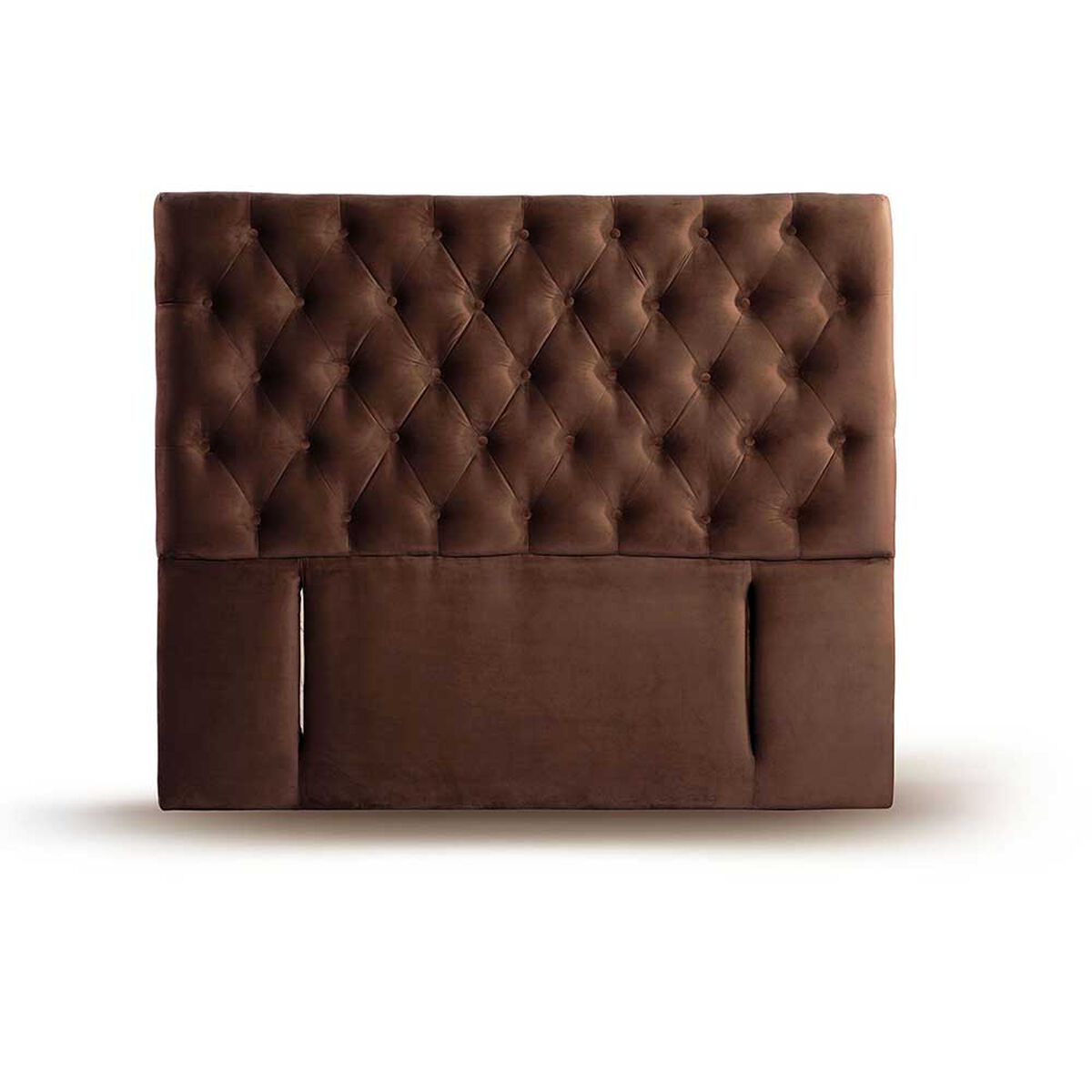 Respaldo Latam Home King Florencia Tela Velvet Chocolate