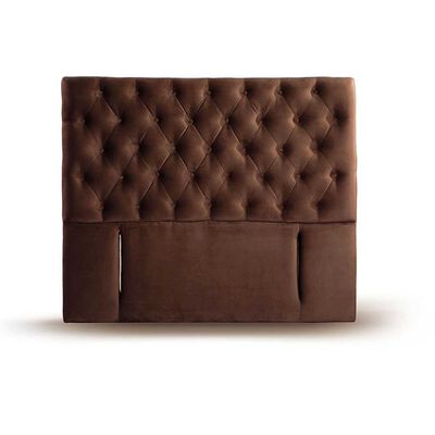Respaldo Latam Home King Florencia Tela Velvet Chocolate