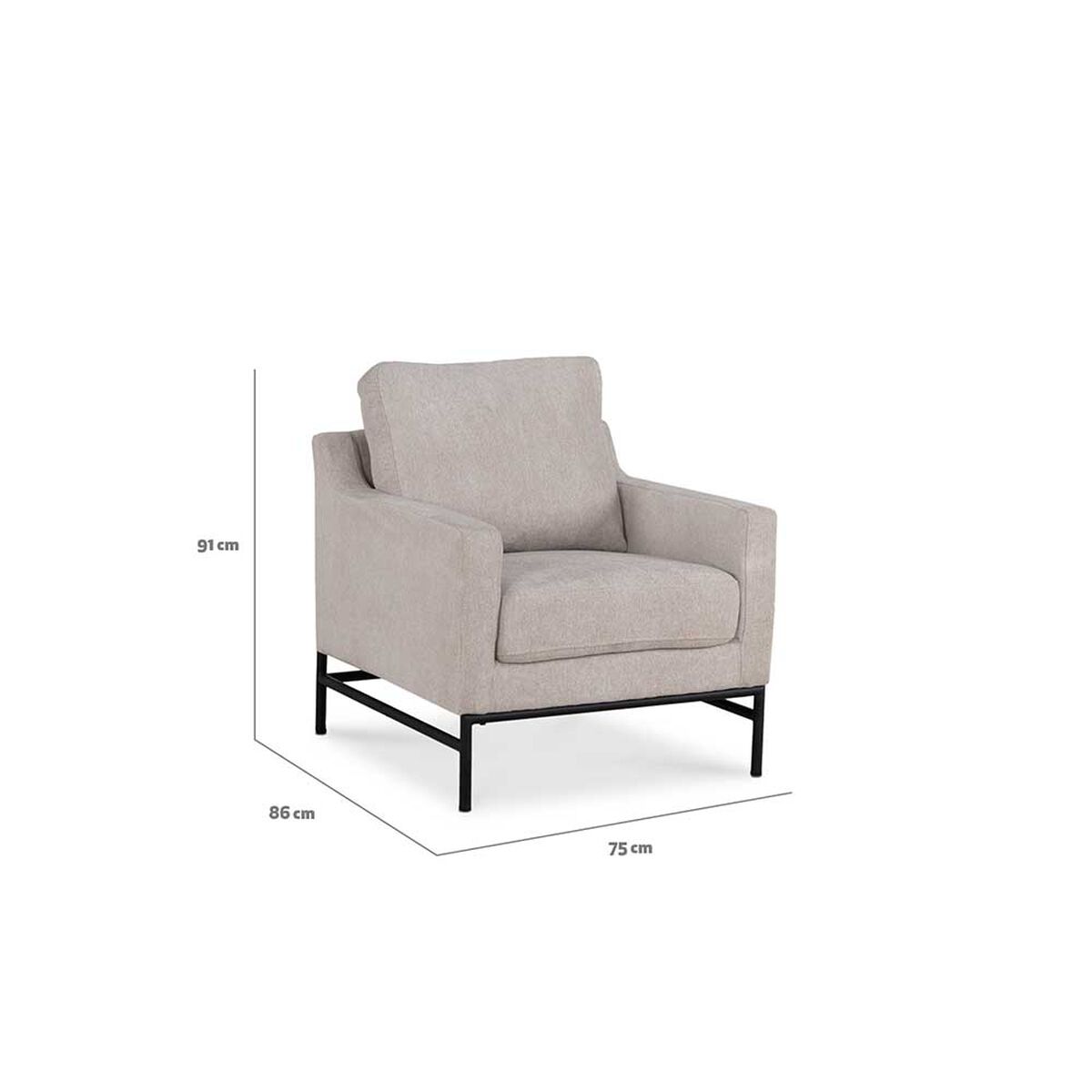 Poltrona CIC Cilla Beige