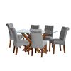 Juego de Comedor Latam Home Merida 6 Sillas Gris