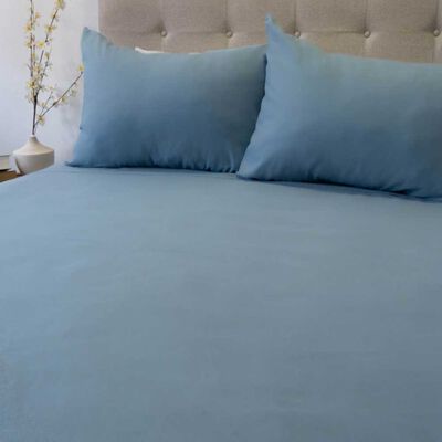 Imagen 2 del producto Juego de Sábanas Doral King Lisas 210 Hilos Azul Piedra
