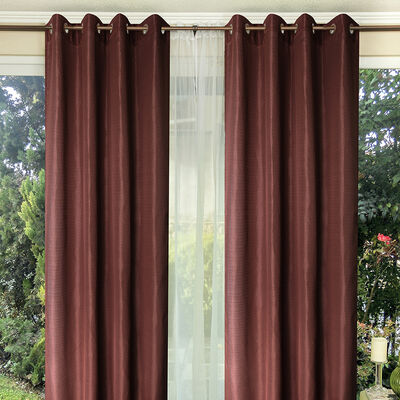 Combo Cortinas Doral Tabatha 220 x 140 cm Café