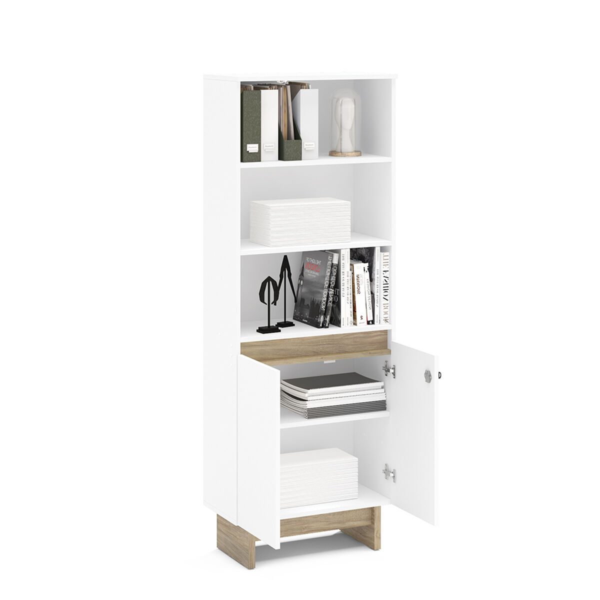 Mueble Organizador Lost Blanco/Café
