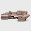 Seccional Izquierdo Reclinable Daniels Moderno 5 Cuerpos Caf&eacute; Grand