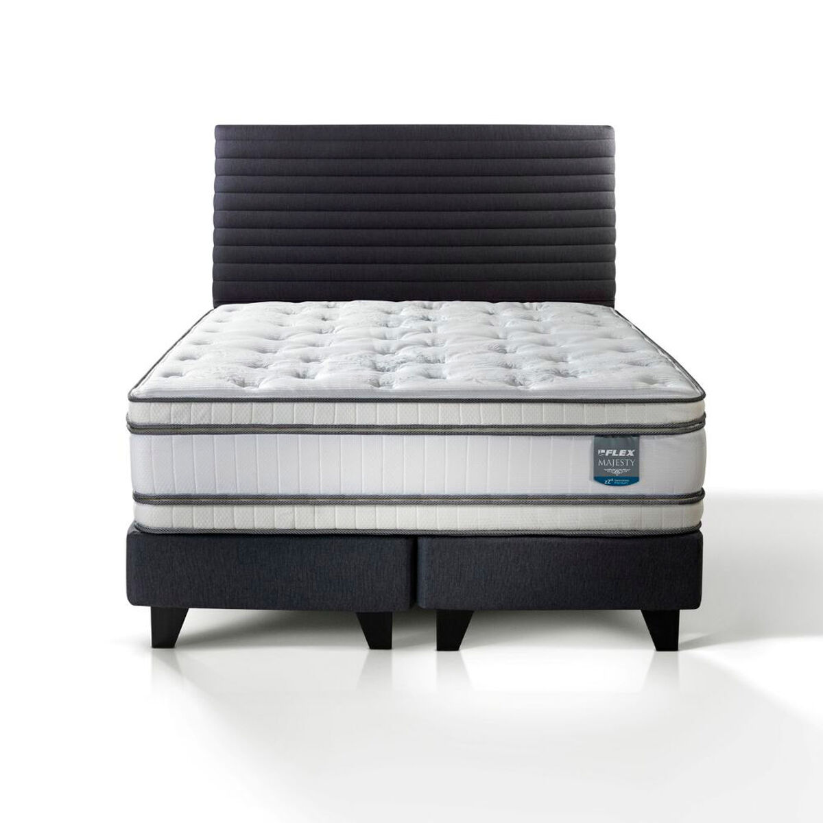 Cama Europea Flex King Majesty + 1 Respaldo