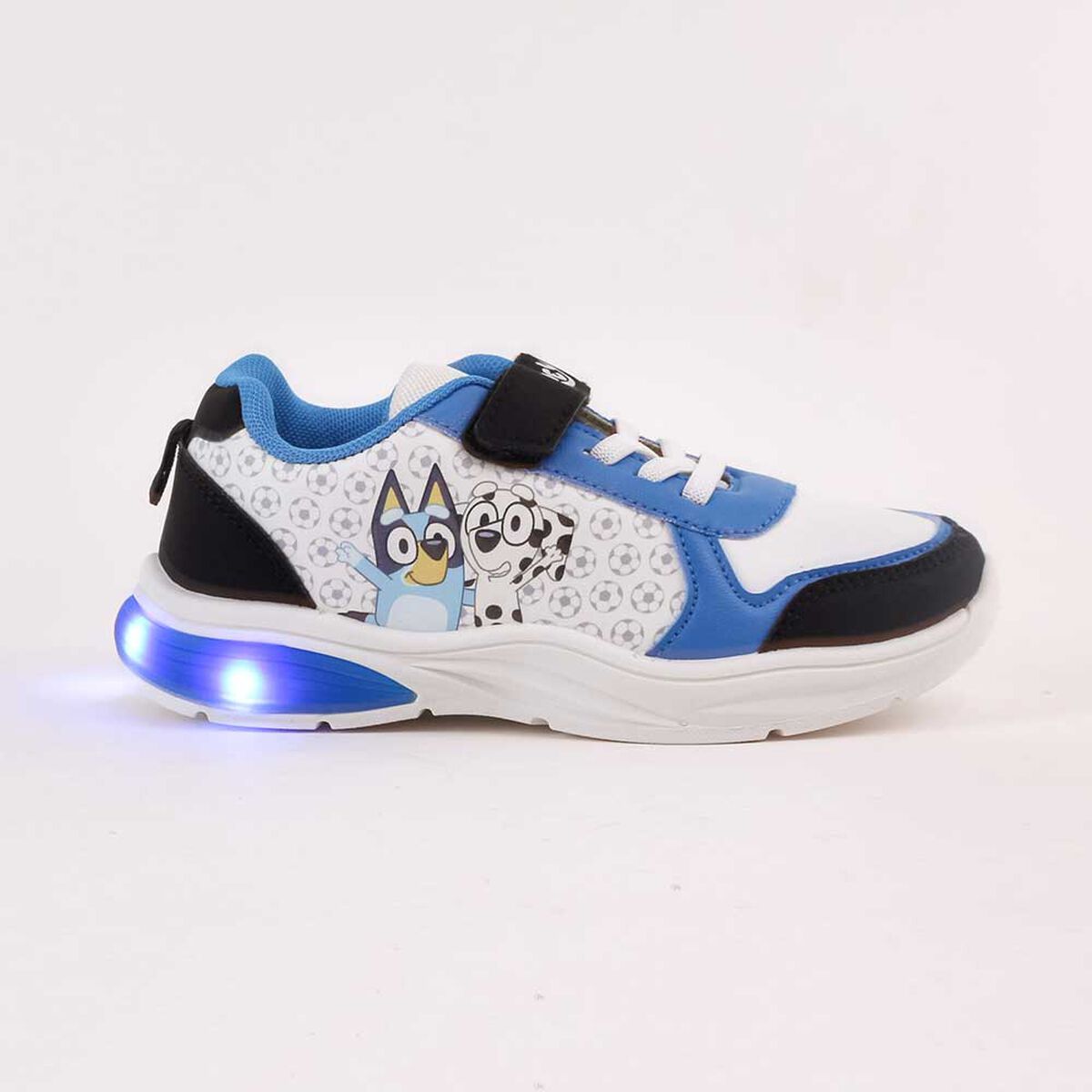 Zapatilla Con Luces F&uacute;tbol Toddlero Bluey