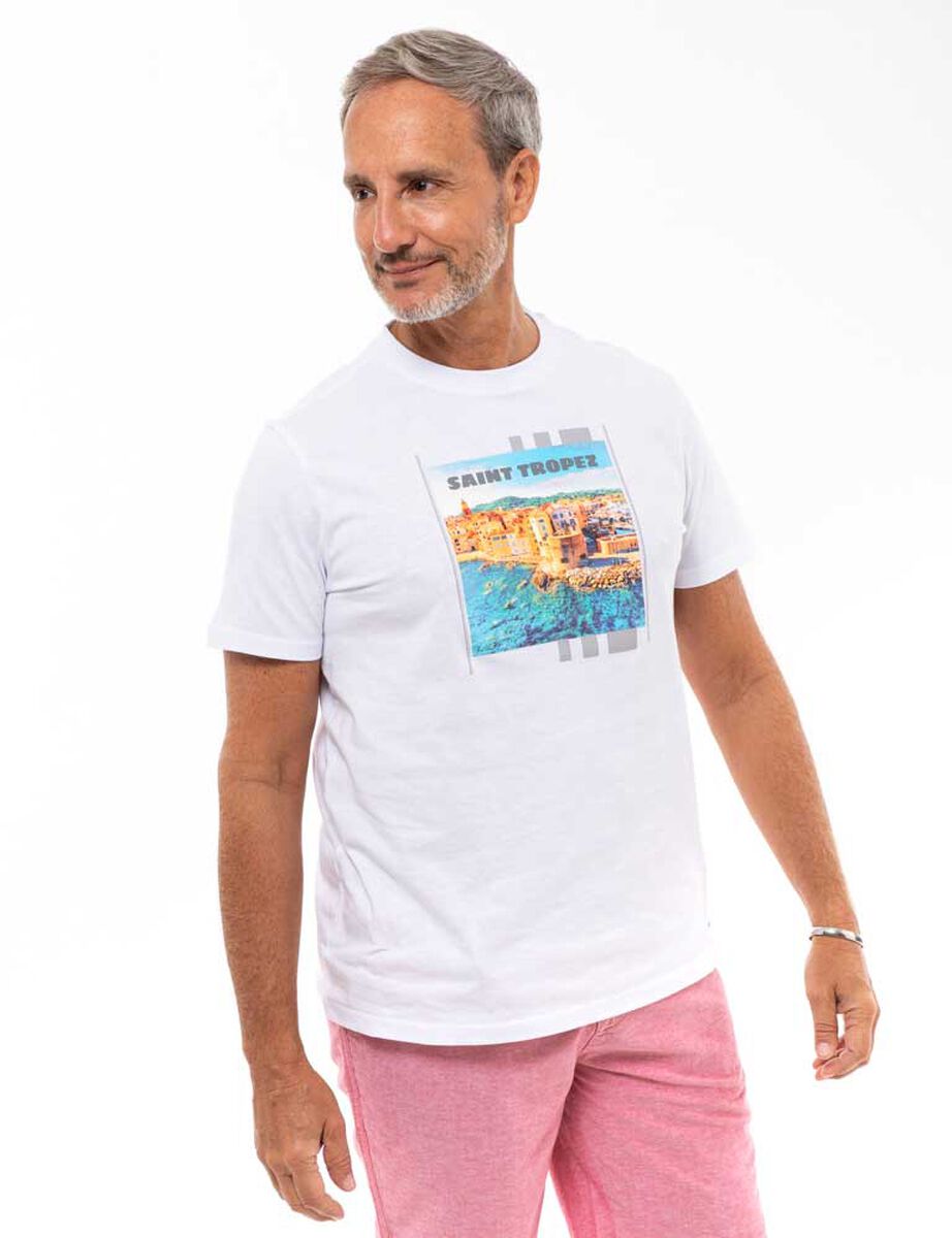 Polera De Algodón Manga Corta Hombre Portman Club